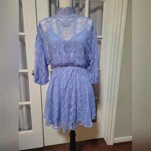 Free People Lace Dress in Soft Violet